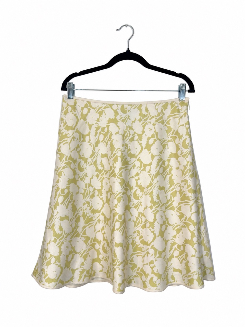 Ann Taylor Silk Floral A-Line Skirt 10P VTG Classic Business Career Feminine